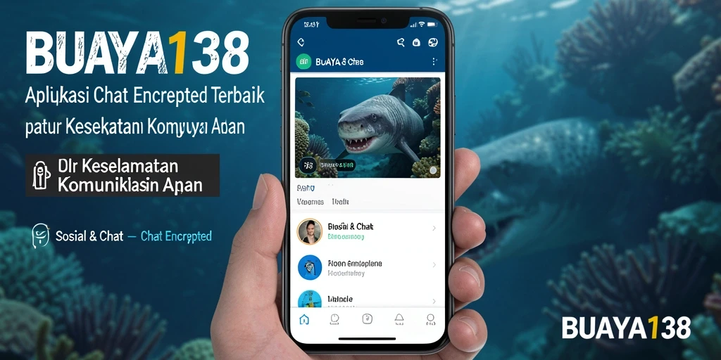 Antarmuka modern dan aman dari aplikasi Chat Encrypted BUAYA138.