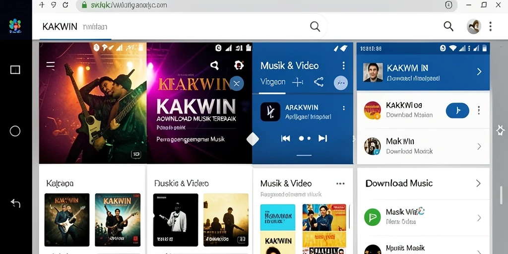 Antarmuka KAKWIN yang ramah pengguna untuk Download Musik.
