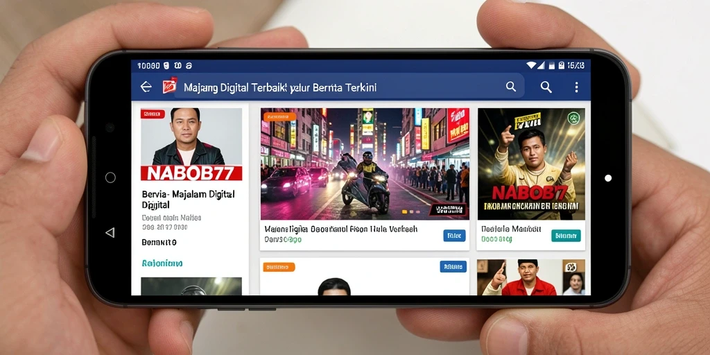Tampilan antarmuka aplikasi NABOB77 yang modern dan menarik.