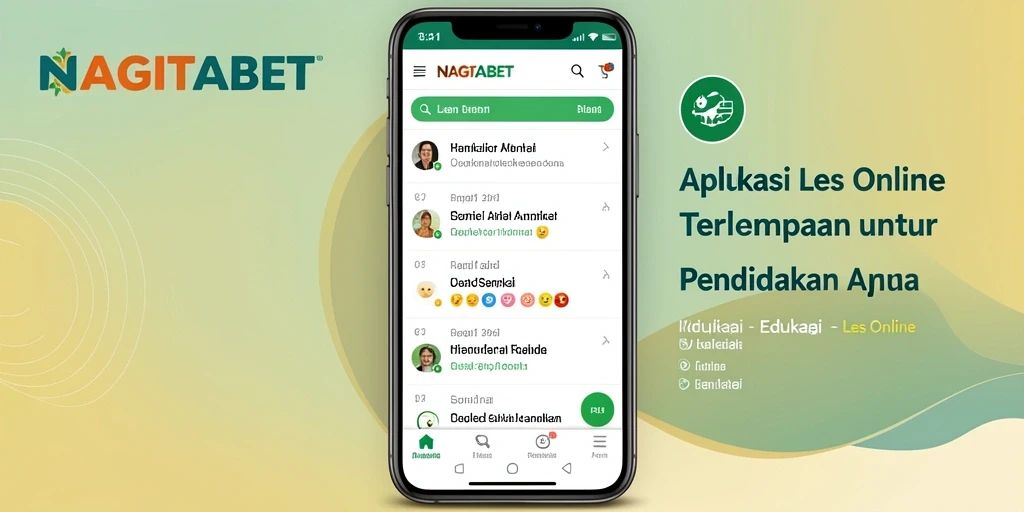Tampilan antarmuka NAGITABET yang intuitif dan mudah digunakan.