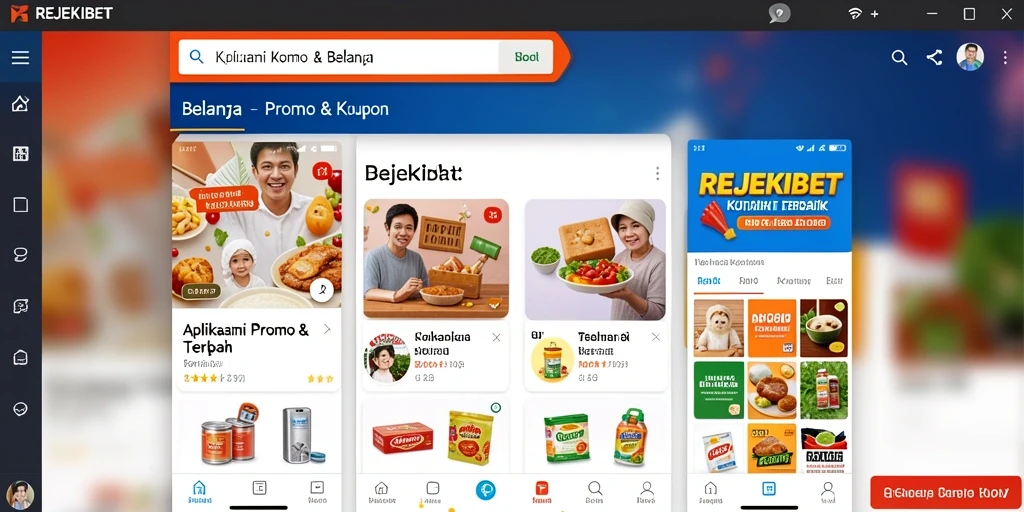 Tampilan antarmuka aplikasi REJEKIBET yang sederhana dan mudah digunakan.