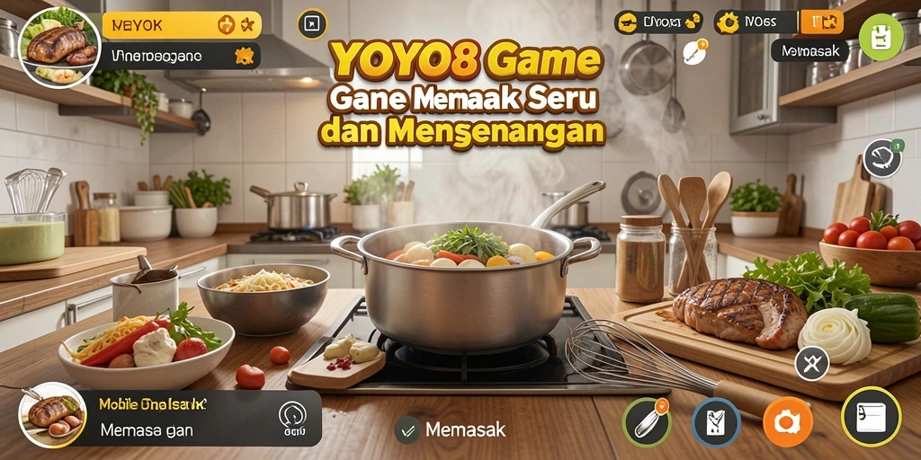 Tampilan antarmuka permainan Memasak YOYO88 yang menarik dan interaktif.