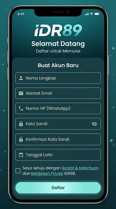 Panduan Registrasi Akun idr89 untuk Pengguna Android